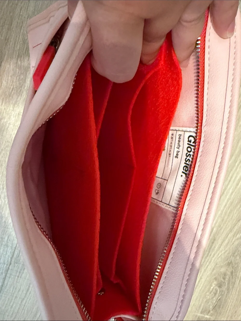 NWOT Glossier makeup bag